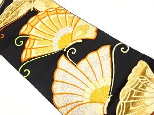 リサイクル　蝶模様織出し袋帯